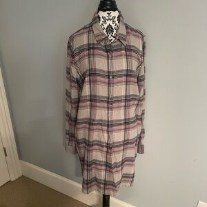 Patagonia Fjord Flannel Shirt Dress XL